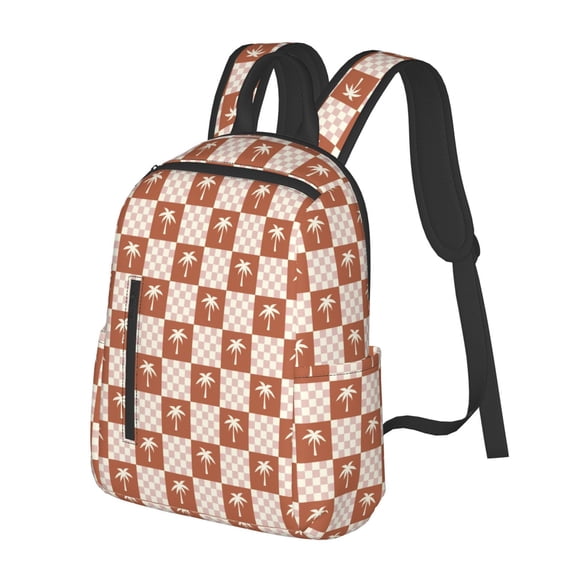 Balery Brown Palms Lightweight Backpack for Men and Women - Durable and Water-Resistant, Ideal for School, Work, Travel, and Everyday Use