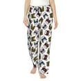 thumbnail image 1 of Balery Bulldog Sunglasses Face print Women's Pajama Pants,Ultra Lightweight Pjs,Lounge Pant-Large, 1 of 9