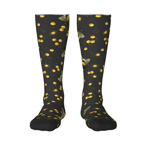 Balery Bumblebee Fun Novelty Socks Men'S Women'S Crew Socks Funny Crazy Novelty Socks Quirky And Cool Socks