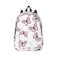 thumbnail image 1 of Balery Butterflies (2) Vintage Canvas Backpack for Men and Women - Large Capacity, Durable Travel Laptop Bag for School, Work, Hiking, and Outdoor Activities, 1 of 7