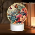 thumbnail image 1 of Balery Butterflies In Blooming Garden Pattern Acrylic Night Light Gift with 3 Color ModesTouch-Sensitive LED Lamp Perfect Gift for Mother's Day, Birthday, or Christmas, 1 of 9