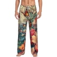 thumbnail image 1 of Balery Butterflies In Blooming Garden print Men's Pajama Pants,Ultra Lightweight Pjs,Lounge Pant-Large, 1 of 9