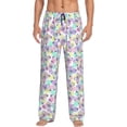 thumbnail image 1 of Balery Butterflies on Polka Dots print Men's Pajama Pants,Ultra Lightweight Pjs,Lounge Pant-, 1 of 9