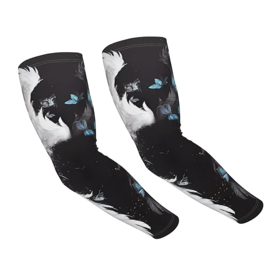 Balery Butterfly Angel Wings Art Cooling Arm Sleeves for Men & Women – Breathable, Moisture-Wicking Arm Sleeves for Women, Men & Kids