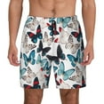 thumbnail image 1 of Balery Butterfly Mens Swim Trunks Swim Shorts for Men Quick Dry Inseam Beach Shorts with Compression Liner Pocket-Medium, 1 of 9
