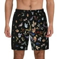 thumbnail image 1 of Balery Butterfly1 Mens Swim Trunks Swim Shorts for Men Quick Dry Inseam Beach Shorts with Compression Liner Pocket-Large, 1 of 9