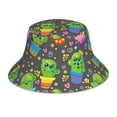 thumbnail image 1 of Balery Cactus In Pots Sun Hats for Men Women Bucket Hat UPF 50+ Buckey Hat Boonie Hat Foldable UV Protection Hiking Beach Fishing Summer, 1 of 9