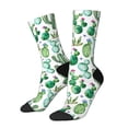 thumbnail image 1 of Balery Cactus Plants1 Pattern Crew Socks Unisex– Soft & Breathable Socks for Men & Women, One-Size Fits Most (US 5-11), Comfortable & Durable for Daily Wear, 1 of 6