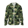 thumbnail image 1 of Balery Camouflage Shark Men's Women's UPF 50+ Sun Protection Lightweight Hoodie Performance Long Sleeve Shirt for Fishing Running-Large, 1 of 9