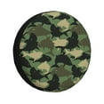 thumbnail image 1 of Balery Camouflage Sharktire Cover Waterproof Dust-Proof, Universal Spare Wheel Tire Cover For Trailer, Rv, Suv Truck And Vehicle Camper Accessories-14 Inch, 1 of 9