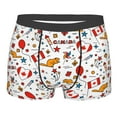 thumbnail image 1 of Balery Canada Day Men's Boxer Briefs, Soft and Breathable Cotton Underwear with nylon Waistband-Small, 1 of 9