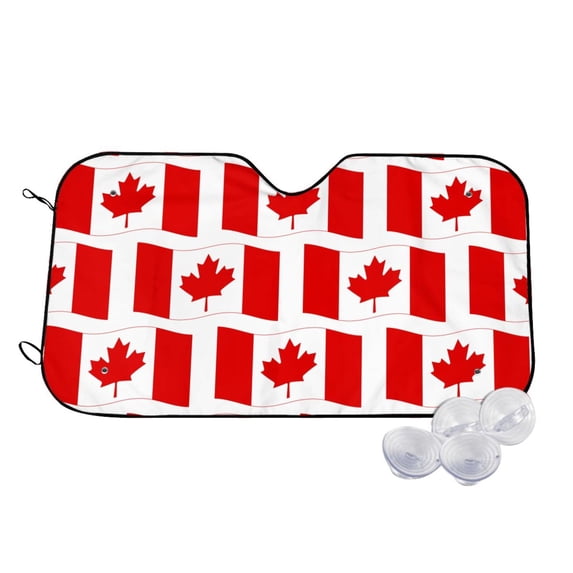 Balery Canada Print Car Windshield Sun Shade,Windshield Sunshade for Car Pickup Truck SUV Accessories-Small