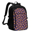 thumbnail image 1 of Balery Candy Corn (2) Print USB Charging Backpack for Men and Women - Water-Resistant, Anti-Theft Laptop Backpack with USB Port for Travel, Work, School, and College, 1 of 7