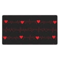thumbnail image 1 of Balery Cardiogram And Heart Mouse Pad ,15.8x29.5 In Large Gaming Mouse Pad Desk Mat Long Non-Slip Rubber Stitched Edges,Waterproof Mousepad Desk Mat For Gamer Office Home, 1 of 9