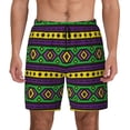 thumbnail image 1 of Balery Carnival Mardi Gras Mens Swim Trunks Swim Shorts for Men Quick Dry Inseam Beach Shorts with Compression Liner Pocket-3X-Large, 1 of 9