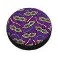 thumbnail image 1 of Balery Carnival Masks and Beads Tire Covers - Tough Tire Wheel Protector for Truck, SUV, Trailer, Camper, RV -14 inch, 1 of 8