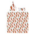 Balery Carrot Printed Newborn Receiving Blanket Bow Headband and Beanie