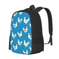 thumbnail image 1 of Balery Cartoon Chicken Backpack for Men and Women - Durable 600D Oxford Cloth -Large Capacity, Water-Resistant School, Travel, and Hiking Bag, 1 of 9