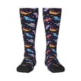 thumbnail image 1 of Balery Cartoon Dinosaur Printed Novelty Socks Men's Women's Crew Socks Sports Socks Knee High Socks Cotton Socks Quirky and Cool Socks, 1 of 9