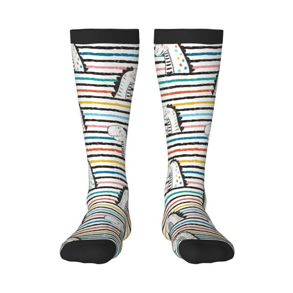 Balery Cartoon Dinosaurs Fun Novelty Socks Men'S Women'S Crew Socks Funny Crazy Novelty Socks Quirky And Cool Socks
