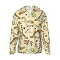 thumbnail image 1 of Balery Cartoon Dinosaurs Men's Women's UPF 50+ Sun Protection Lightweight Hoodie Performance Long Sleeve Shirt for Fishing Running-XX-Large, 1 of 9