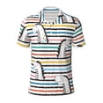 thumbnail image 1 of Balery Cartoon Dinosaurs Printed Men’s Short Sleeve Polo Shirt, Midweight Men's Shirt,Golf Polo shirts -Medium, 1 of 9