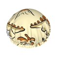 thumbnail image 1 of Balery Cartoon Dinosaurs Shower Caps, Double Layer Waterproof Shower Cap, Double Layers Reusable Shower Cap With Soft Comfortable For Long Thick Hair Soft Bath Shower Hair Caps, 1 of 9