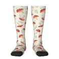 thumbnail image 1 of Balery Cartoon Flat Mushrooms Fun Novelty Socks Men'S Women'S Crew Socks Funny Crazy Novelty Socks Quirky And Cool Socks, 1 of 9