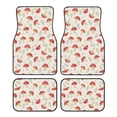 thumbnail image 1 of Balery Cartoon Flat Mushrooms Pattern 4-Piece Floor Mats, Heavy-Duty Rubber Liners, Anti-Slip Design, All-Season Automotive Protection, Vehicles, Cars, Trucks, and SUVs, 1 of 1