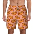 thumbnail image 1 of Balery Cartoon Hot Dog Mens Swim Trunks Swim Shorts for Men Quick Dry Inseam Beach Shorts with Compression Liner Pocket-Large, 1 of 9
