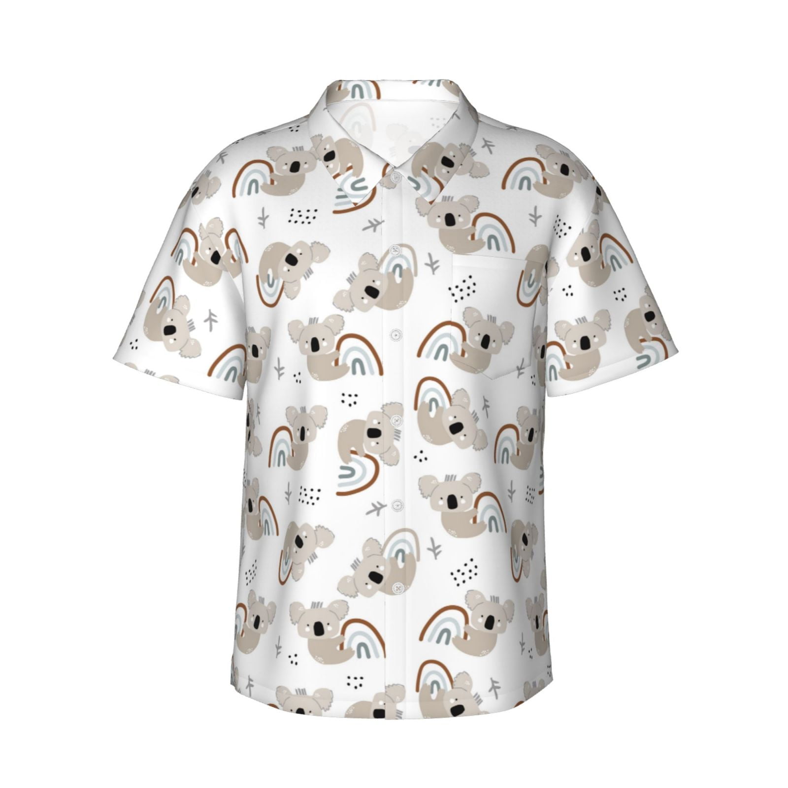 Koala Men's Cotton Hawaiian Shirt
