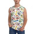 thumbnail image 1 of Balery Cartoon Labrador Retriever Men's Sleeveless Muscle Shirts Workout Tank Top, Moisture Wicking, Odor Protection-Medium, 1 of 8