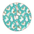 Balery Cartoon Llamas Printed Christmas Tree Skirt , Merry Christmas