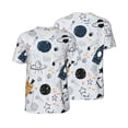 thumbnail image 1 of Balery Cartoon Planets Baseball Jersey for Men Casual Button Down Shirts Short Sleeve Active Team Sports Uniform-Small, 1 of 9