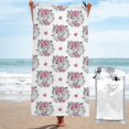Balery Cartoon Poodle Dog Print Towels Luxurious Jumbo Bath Sheet