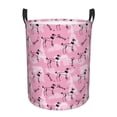 thumbnail image 1 of Balery Cartoon Poodle Dog Round Laundry Basket with Handles Waterproof Freestanding Laundry Hamper for Clothes Toys in the Dorm and Family-Small, 1 of 8