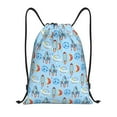 thumbnail image 1 of Balery Cartoon Rocket With Space Pattern Drawstring Backpack Bag Sport Gym Sackpack Cinch Bags Pattern Drawstring Backpack Bag Sport Gym Sackpack Cinch Bags -Small, 1 of 6