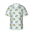 thumbnail image 1 of Balery Cartoon Sea Turtle Print Men's Hawaiian Shirts Short Sleeve Beach Shirt Relaxed Fit Vacation Button Down Shirts-XX-Large, 1 of 9