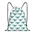 thumbnail image 1 of Balery Cartoon Shark Pattern Drawstring Backpack Bag Sport Gym Sackpack Cinch Bags Pattern Drawstring Backpack Bag Sport Gym Sackpack Cinch Bags -Small, 1 of 6