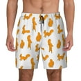 thumbnail image 1 of Balery Cartoon Squirrel Mens Swim Trunks Swim Shorts for Men Quick Dry Inseam Beach Shorts with Compression Liner Pocket-3X-Large, 1 of 9