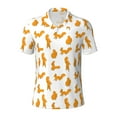 thumbnail image 1 of Balery Cartoon Squirrel Printed Men’s Short Sleeve Polo Shirt, Midweight Men's Shirt,Golf Polo shirts -X-Large, 1 of 9