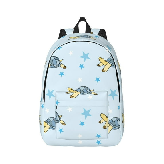 Balery Cartoon Turtle Vintage Canvas Backpack for Men and Women - Large Capacity, Durable Travel Laptop Bag for School, Work, Hiking, and Outdoor Activities