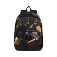 Balery Casino Cards Poker Vintage Canvas Backpack for Men and Women