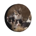 thumbnail image 1 of Balery Cat Familytire Cover Waterproof Dust-Proof, Universal Spare Wheel Tire Cover For Trailer, Rv, Suv Truck And Vehicle Camper Accessories-15 Inch, 1 of 9