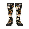 thumbnail image 1 of Balery Cat Skulls And Flowers Fun Novelty Socks Men'S Women'S Crew Socks Funny Crazy Novelty Socks Quirky And Cool Socks, 1 of 9