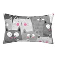 thumbnail image 1 of Balery Cats Group Pillow Covers,Bed Pilowcases,Reversible Plush Throw Pillow Covers End Pillow Encasement,Pillow Case - 14"X20", 1 of 9