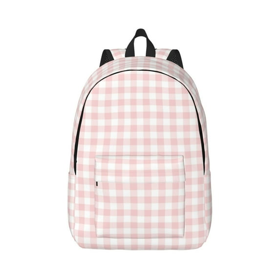 Balery Checkboard Vintage Canvas Backpack for Men and Women - Large Capacity, Durable Travel Laptop Bag for School, Work, Hiking, and Outdoor Activities