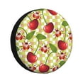 thumbnail image 1 of Balery Cherries And Ladybirdstire Cover Waterproof Dust-Proof, Universal Spare Wheel Tire Cover For Trailer, Rv, Suv Truck And Vehicle Camper Accessories-17 Inch, 1 of 9