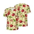 thumbnail image 1 of Balery Cherries and Ladybirds Baseball Jersey for Men Casual Button Down Shirts Short Sleeve Active Team Sports Uniform-Large, 1 of 9