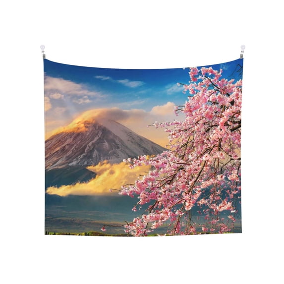 Balery Cherry Blossoms Pattern Tapestry 60x51 Inches - Large Wall Hanging Tapestry for Bedroom, Living Room, Dorm Decor - Artistic and Aesthetic Room Decor